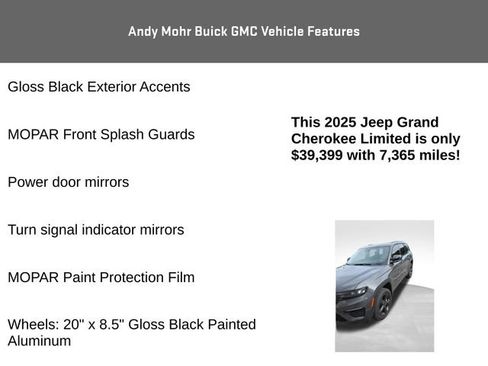 Used 2025 Jeep Grand Cherokee Limited w/ Black Appearance Package AWD/4WD image 17