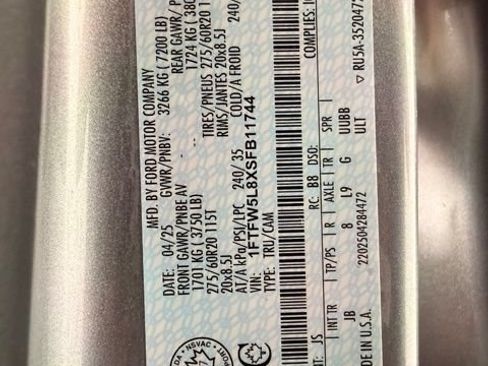 Used 2025 Ford F150 Lariat w/ Equipment Group 502A High AWD/4WD image 62
