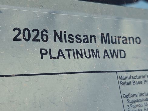 New 2026 Nissan Murano Platinum w/ Cargo Package AWD/4WD image 8