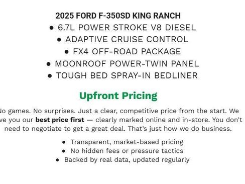 Certified 2025 Ford F350 King Ranch w/ Chrome Package image 2