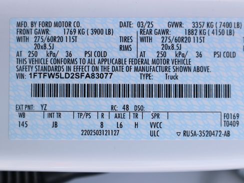 New 2025 Ford F150 Lariat w/ Equipment Group 502A High AWD/4WD image 16
