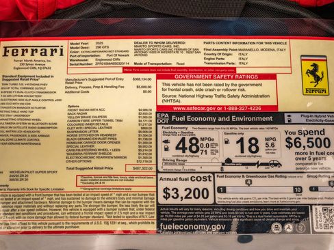Certified 2025 Ferrari 296 GTS RWD image 28