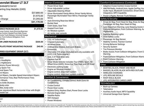 Certified 2023 Chevrolet Blazer LT w/ Convenience Package AWD/4WD image 5