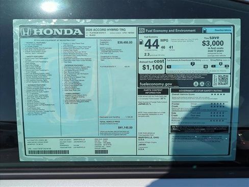 New 2026 Honda Accord Touring image 23