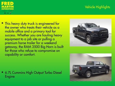 New 2026 RAM 3500 Big Horn image 8