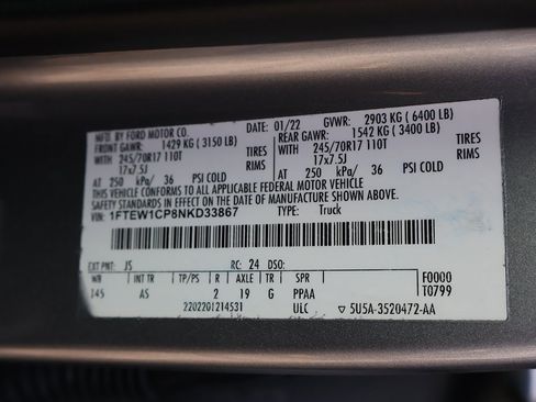 Used 2022 Ford F150 XL w/ Equipment Group 101A High image 50