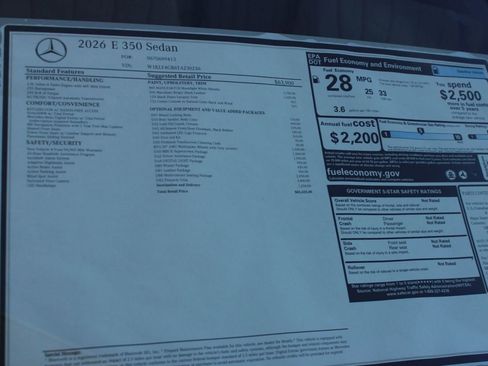 New 2026 Mercedes-Benz E 350 Sedan image 36