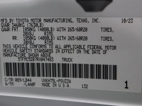 Used 2024 Toyota Tundra 1794 Edition AWD/4WD image 48