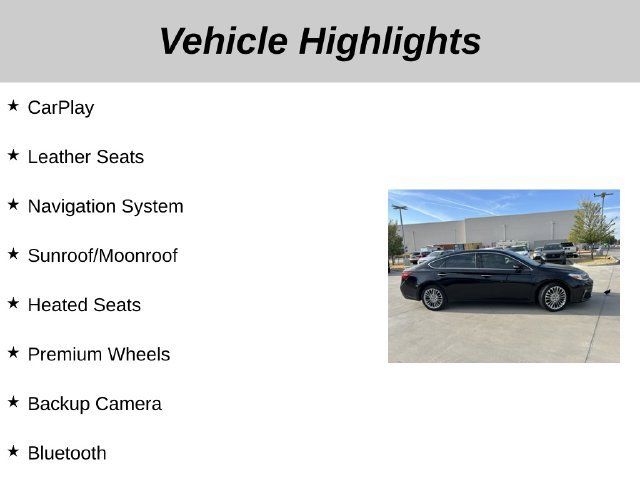 Used 2016 Toyota Avalon Limited w/ Toyota Safety Sense Package FWD image 5