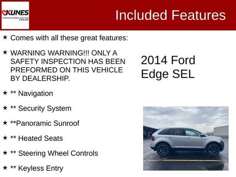 Used 2014 Ford Edge SEL w/ Canadian Touring Package image 2