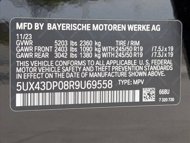 Certified 2024 BMW X3 sDrive30i w/ Convenience Package RWD image 27
