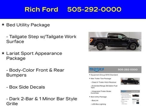 Certified 2023 Ford F150 Lariat w/ Max Trailer Tow Package AWD/4WD image 61