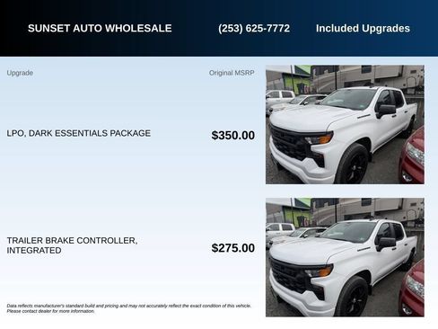 Used 2024 Chevrolet Silverado 1500 Custom w/ LPO, Dark Essentials Package AWD/4WD image 5