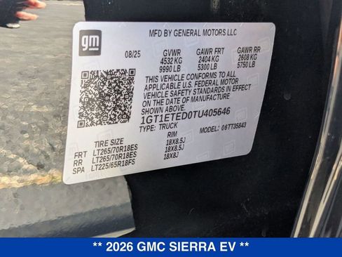 New 2026 GMC Sierra EV Elevation w/ Premium Package image 36