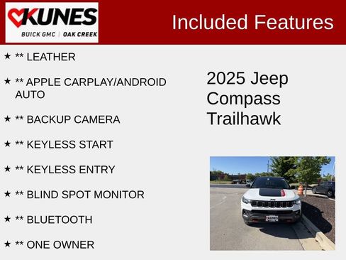 Used 2025 Jeep Compass Trailhawk AWD/4WD image 2