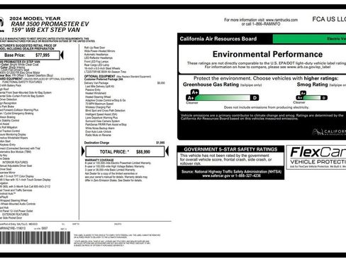 Used 2024 RAM ProMaster 3500 w/ Delivery Van Package image 4