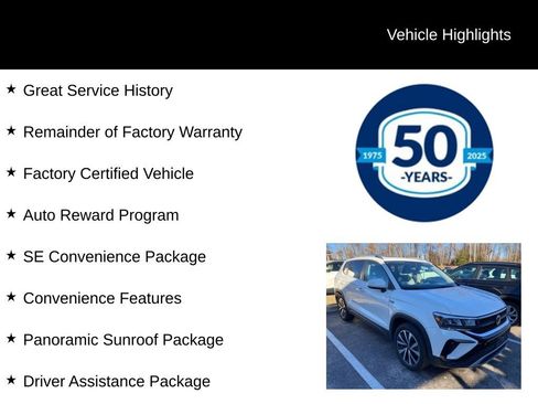 Used 2022 Volkswagen Taos SE w/ Panoramic Sunroof Package image 5