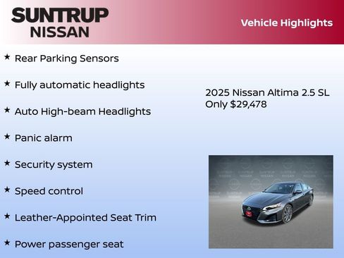 New 2025 Nissan Altima 2.5 SL image 30