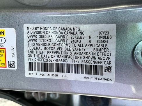 Used 2023 Honda Civic Sport image 12