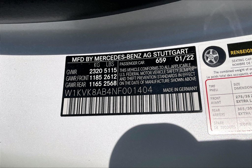Certified 2022 Mercedes-Benz SL 55 AMG 4MATIC image 25
