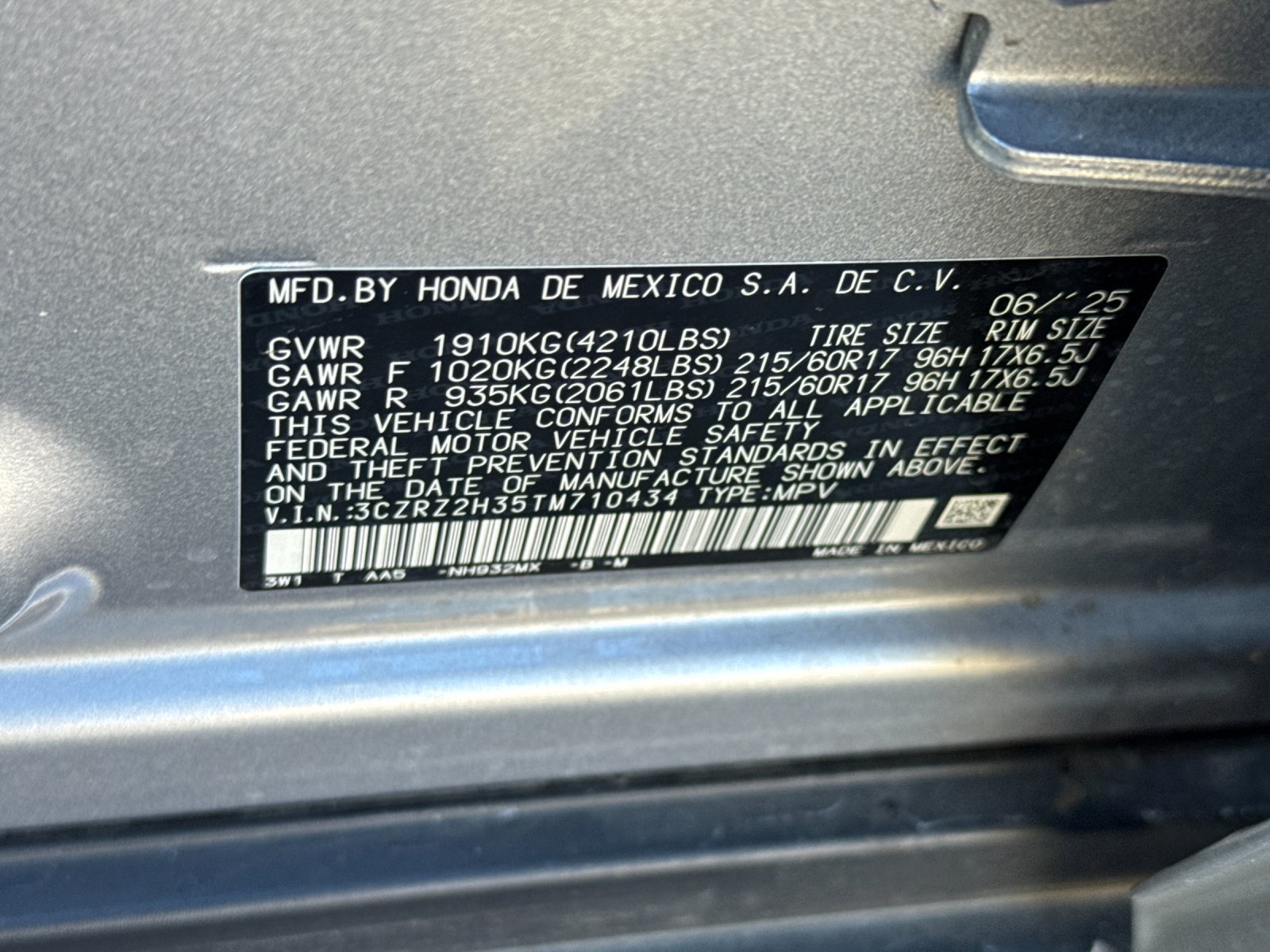 Used 2026 Honda HR-V LX image 27