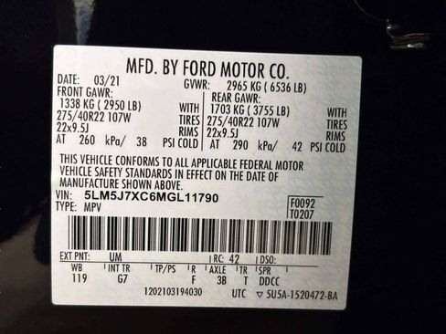 Used 2021 Lincoln Aviator Reserve w/ Equipment Group 202A AWD/4WD image 46