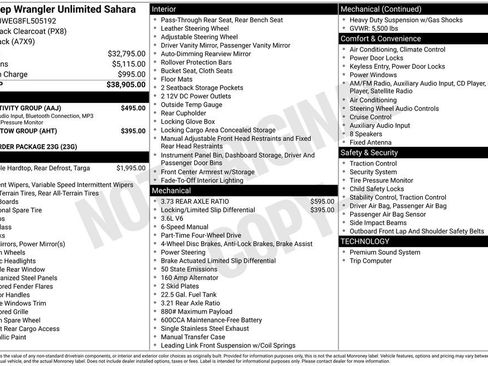 Used 2015 Jeep Wrangler Unlimited Sahara w/ Connectivity Group image 33