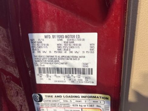 Used 2013 Ford F150 Lariat w/ Mid Equipment Group image 9