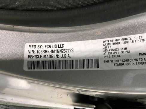 Used 2022 RAM 1500 Limited w/ Body Color Bumper Group RWD image 8