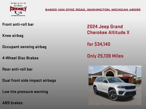 Used 2024 Jeep Grand Cherokee Altitude AWD/4WD image 25