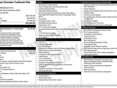 Used 2019 Jeep Cherokee Trailhawk image 35