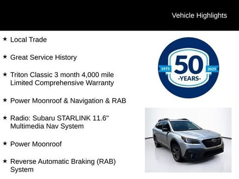 Used 2022 Subaru Outback Onyx Edition XT AWD/4WD image 5