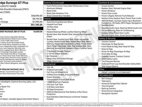 New 2026 Dodge Durango GT image 35