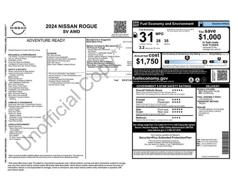 Used 2024 Nissan Rogue SV w/ SV Premium Package image 6