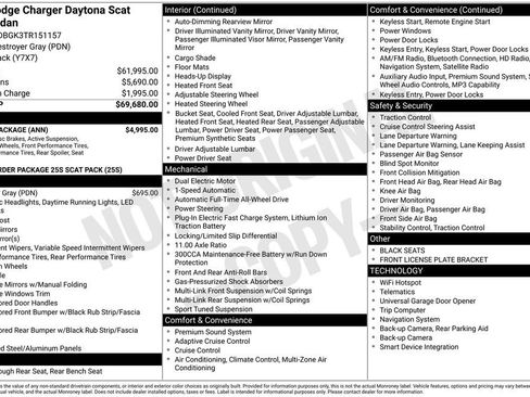 New 2026 Dodge Charger Daytona Scat Pack w/ Track Package AWD/4WD image 37