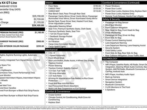 Used 2025 Kia K4 GT-Line w/ GT-Line Premium Package FWD image 5