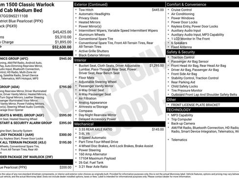Used 2022 RAM 1500 Warlock w/ Electronics Group AWD/4WD image 27