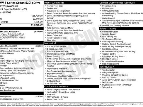 Used 2019 BMW 530i xDrive w/ Convenience Package image 30