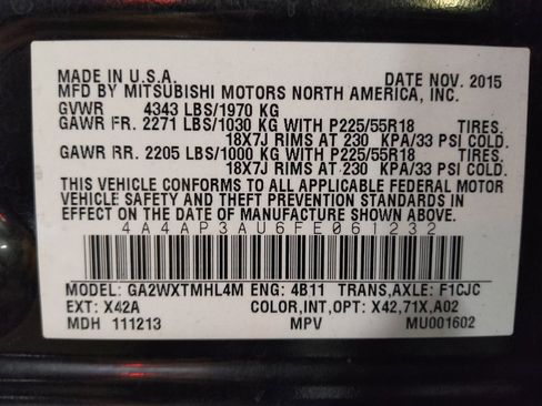 Used 2015 Mitsubishi Outlander Sport ES FWD image 33