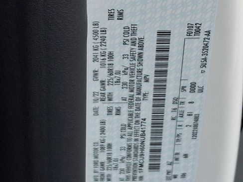 Certified 2022 Ford Escape SEL w/ Technology Package image 27