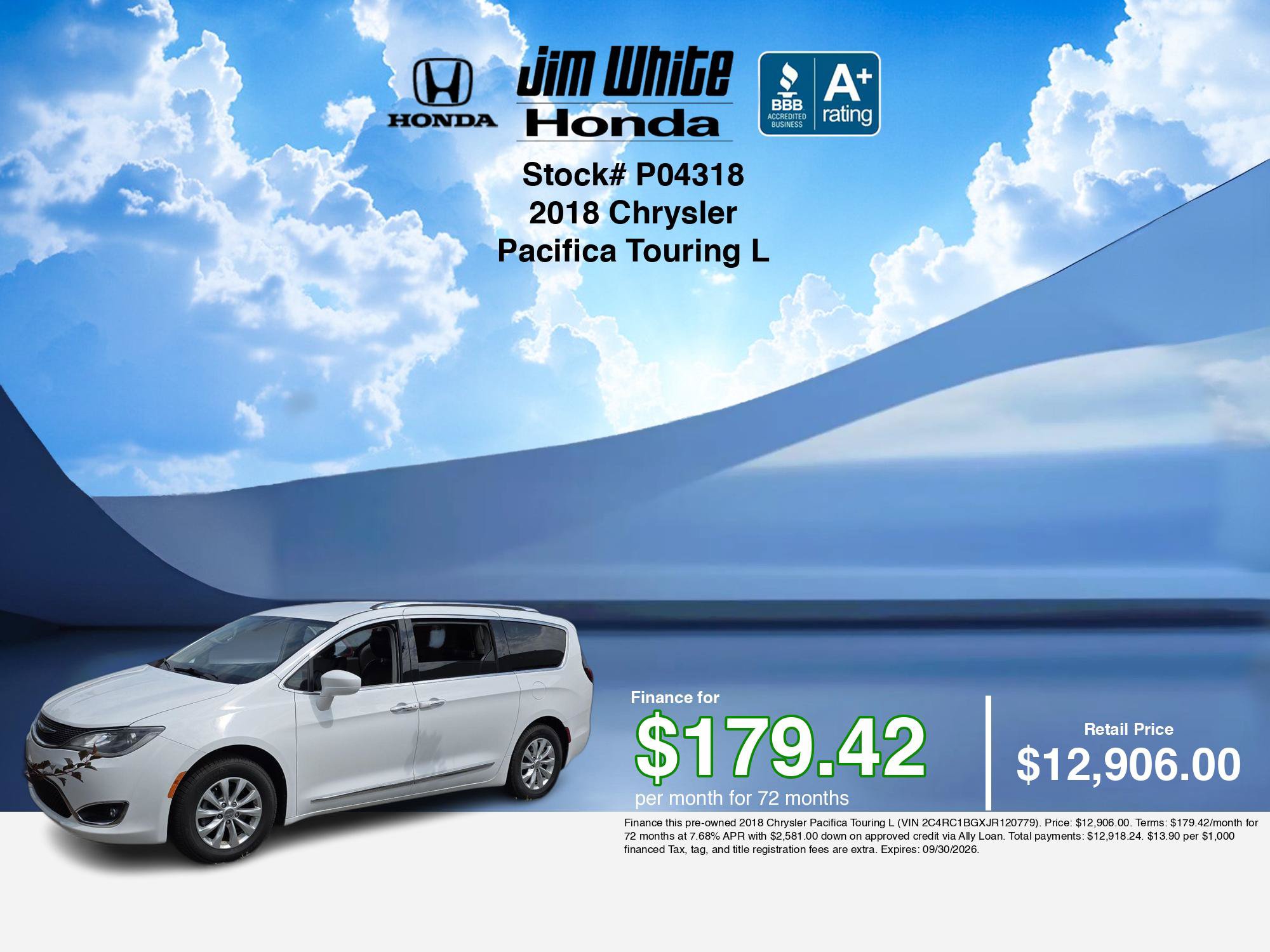 Used 2018 Chrysler Pacifica Touring-L FWD image 31