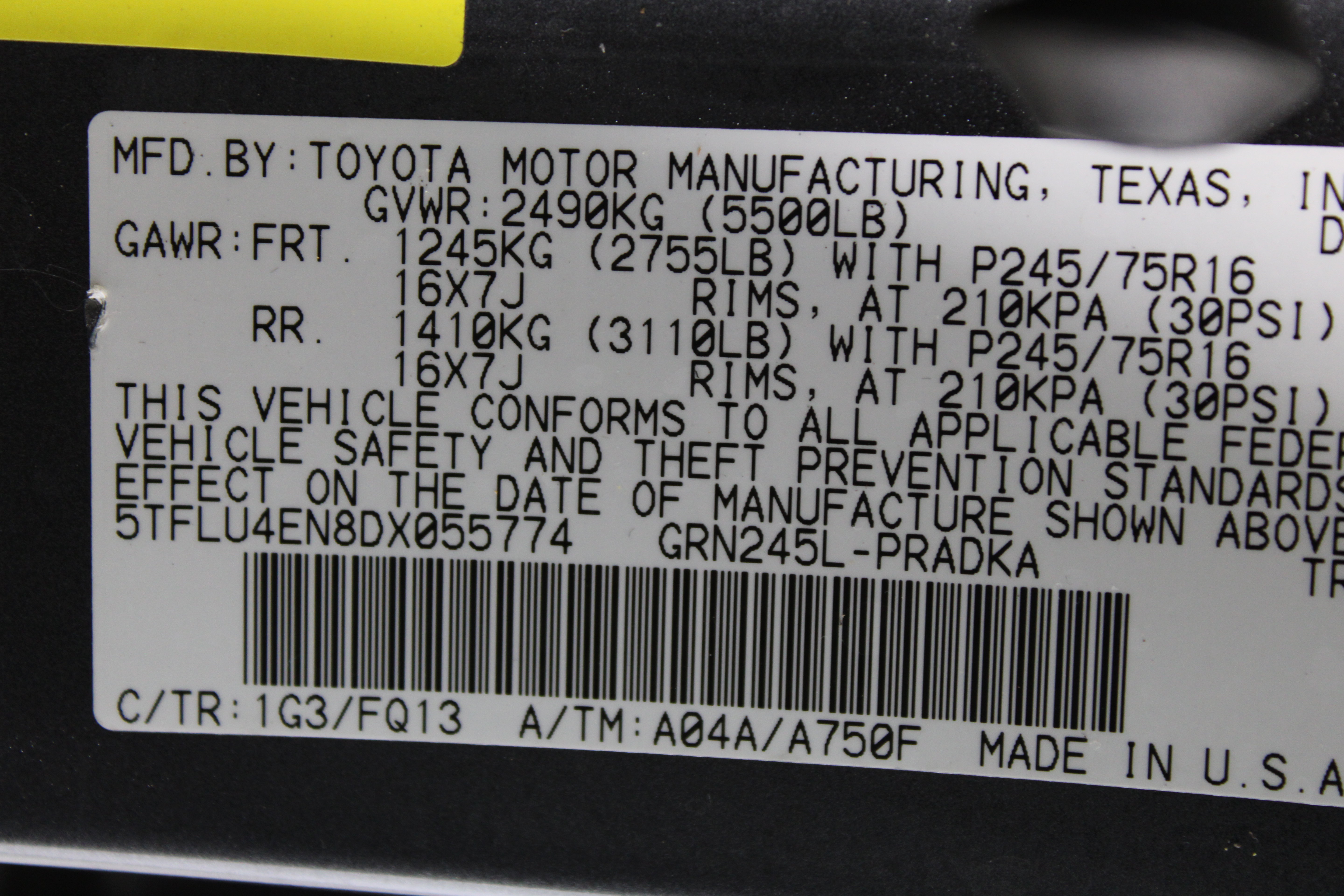 Used 2013 Toyota Tacoma 4x4 Double Cab w/ SR5 Pkg image 36