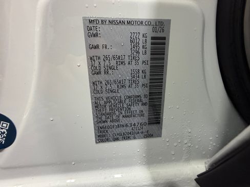 New 2026 Nissan Frontier SV image 25