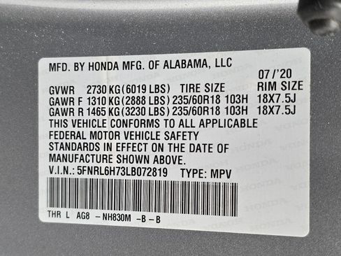 Used 2020 Honda Odyssey EX-L image 37