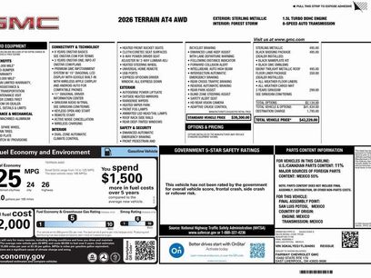 New 2026 GMC Terrain AT4 w/ LPO, Black Badging Package