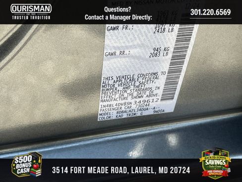 Used 2025 Nissan Altima 2.5 SV FWD image 27