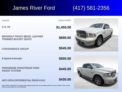 Used 2017 RAM 1500 Laramie w/ Convenience Group AWD/4WD image 5