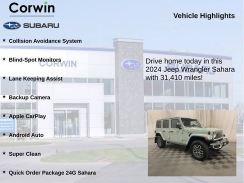 Used 2024 Jeep Wrangler Unlimited Sahara AWD/4WD image 6