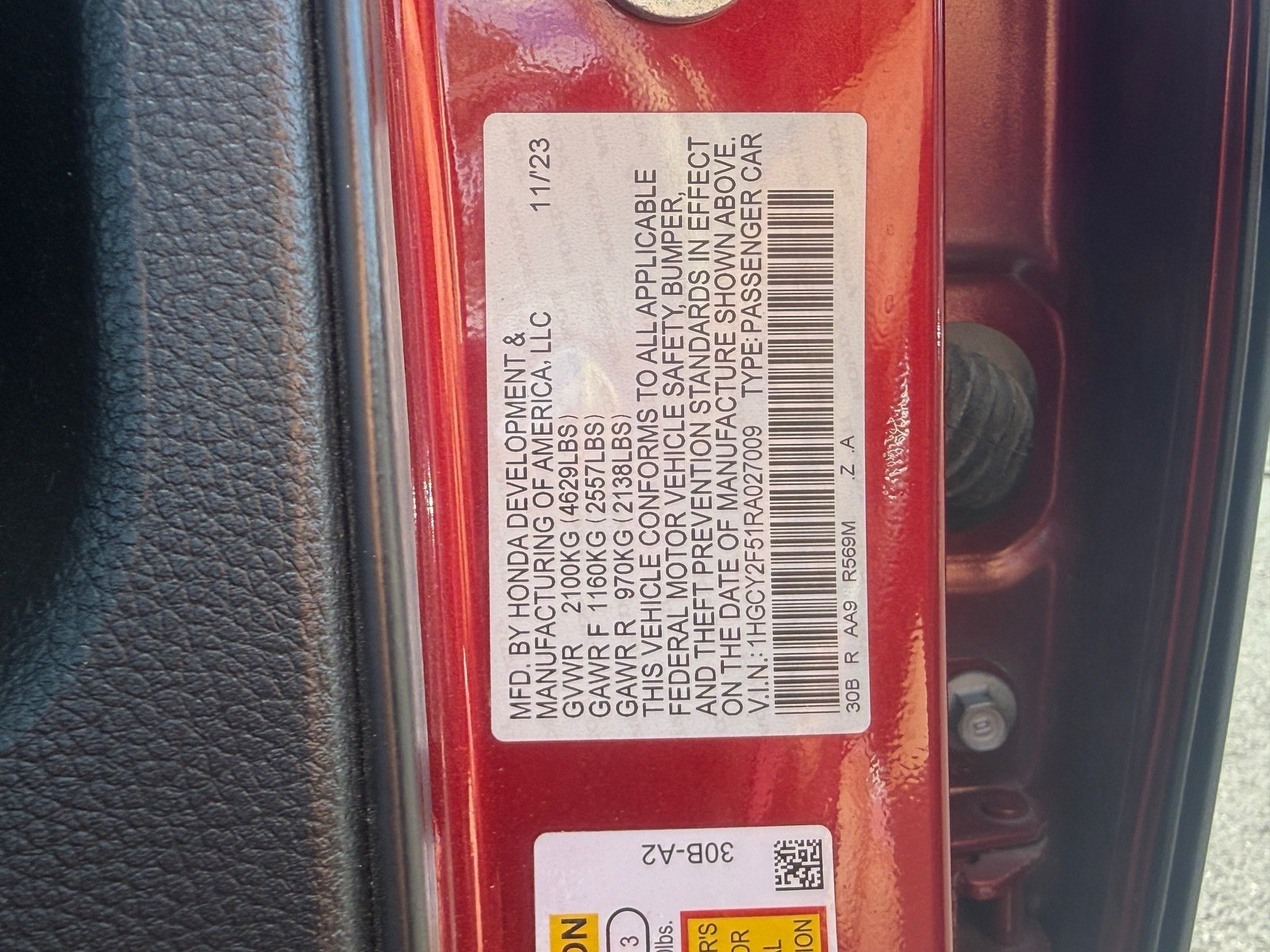 Certified 2024 Honda Accord Sport image 37