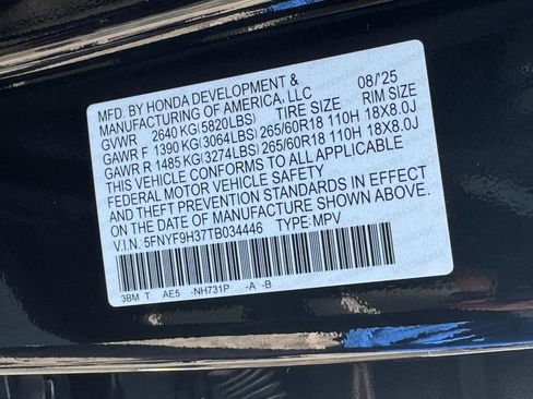 Certified 2026 Honda Passport RTL image 22